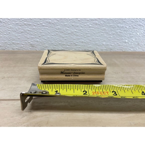 2001 Westwater Enterprise Wood Mounted Rubber Stamp Frame - Picture 3 of 3